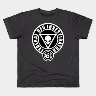 Area 51 Federal UFO Investigator Kids T-Shirt